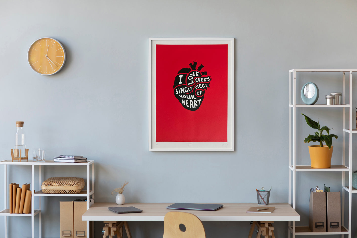 LIMITED EDITION "Heart" - Large Signed Screenprint