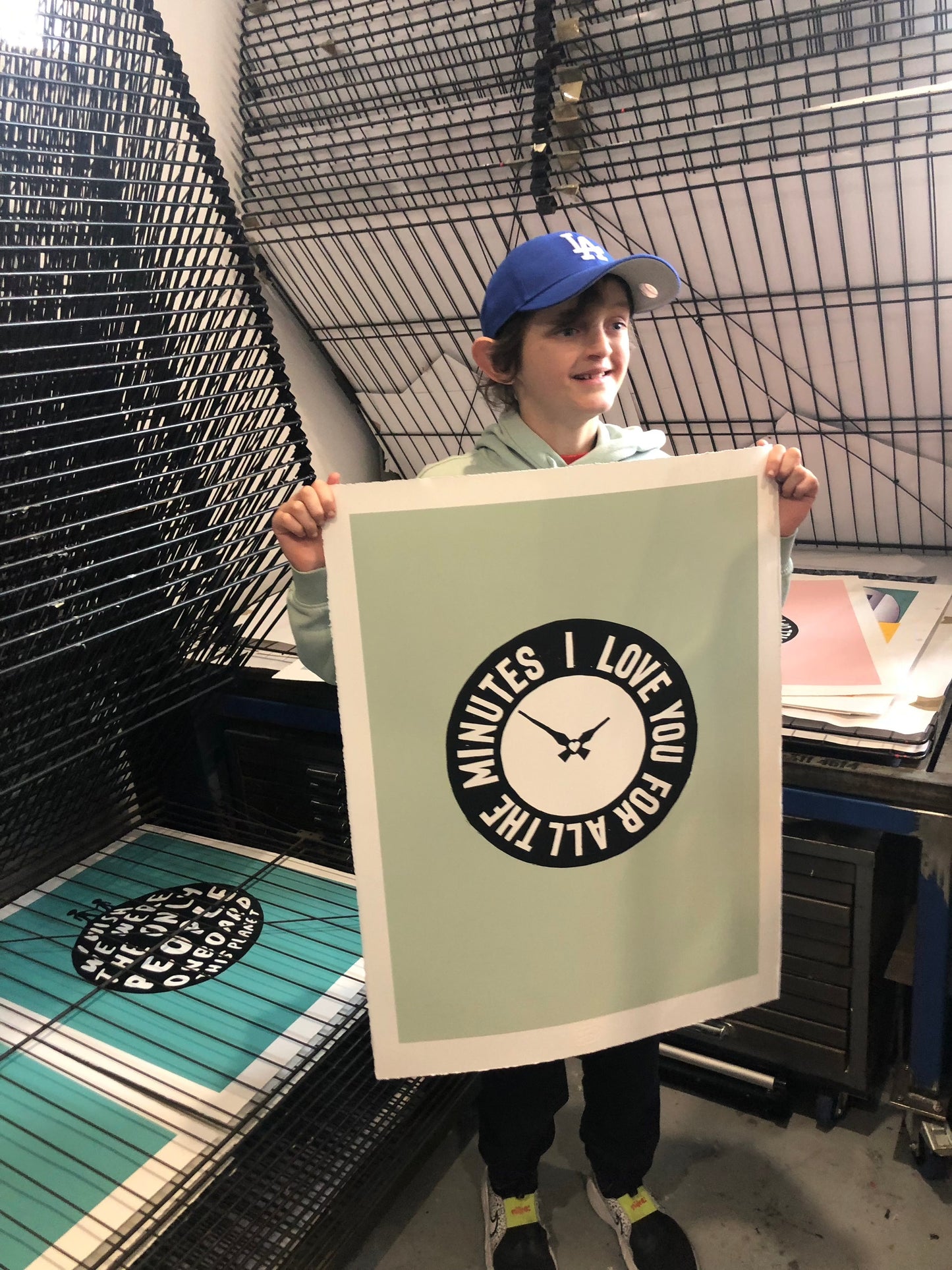 LIMITED EDITION 'Minutes' Large Signed Screen Print