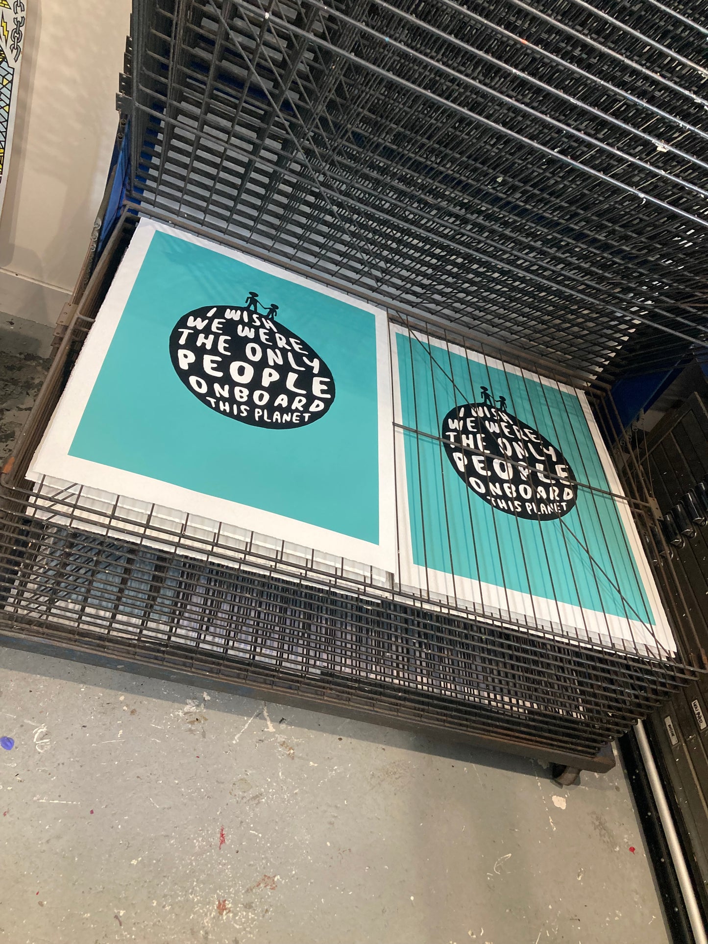 LIMITED EDITION 'Planet' - Large Signed Screen Print