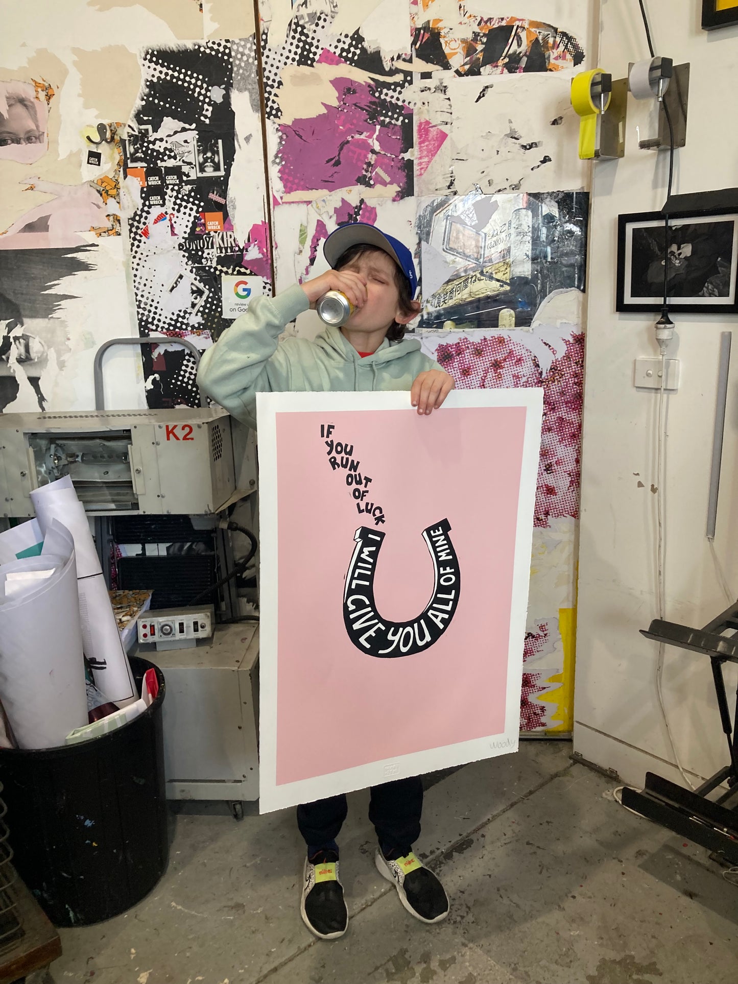 LIMITED EDITION 'Luck' Large Signed Screen Print