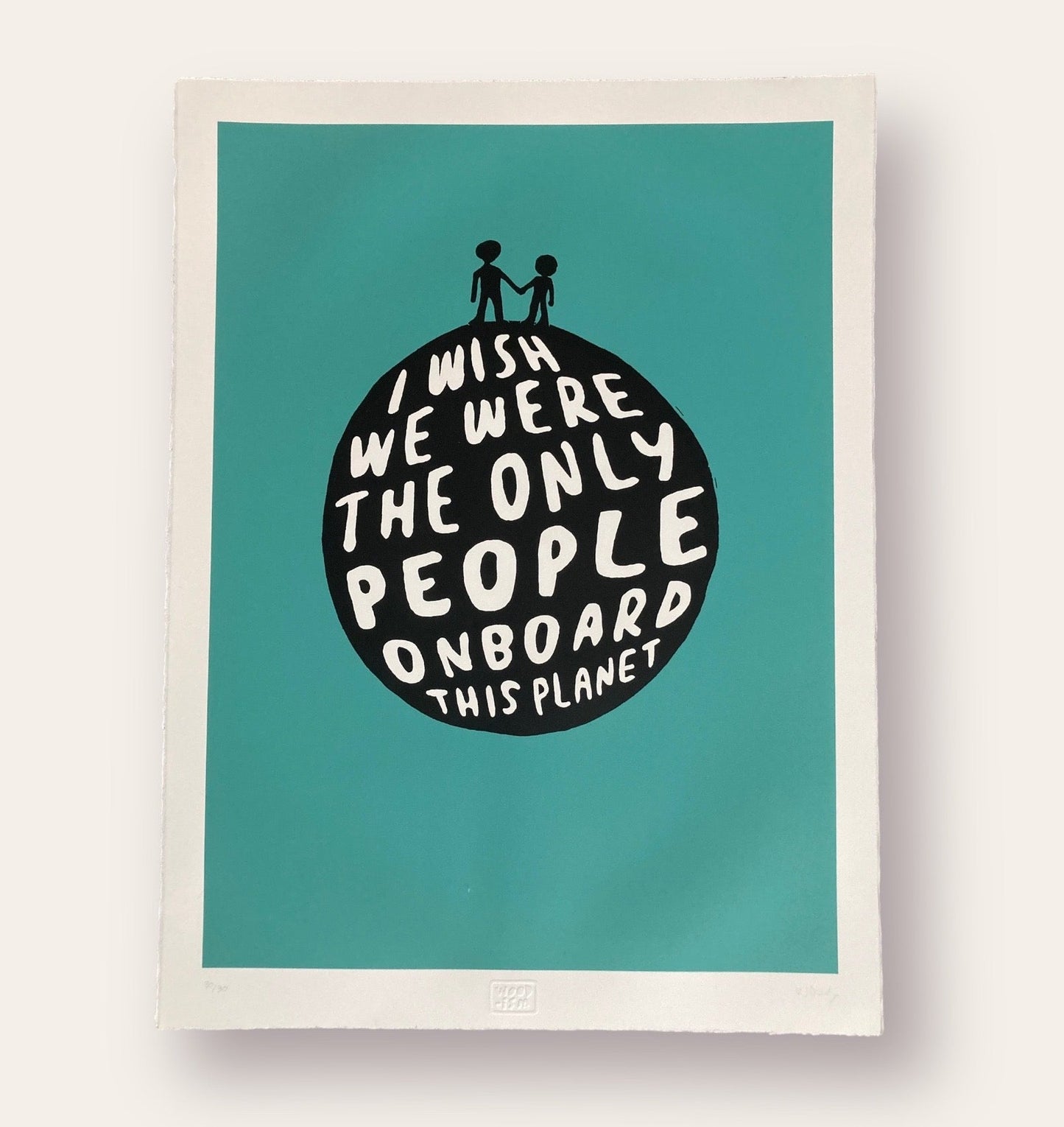 LIMITED EDITION 'Planet' - Large Signed Screen Print