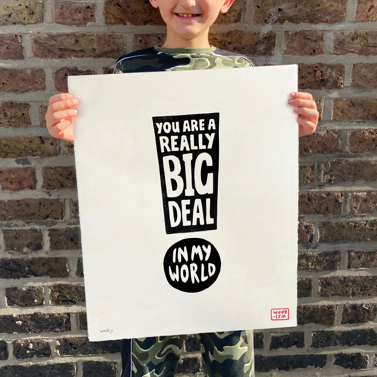 LIMITED EDITION LINOPRINT Big Deal - Signed and numbered