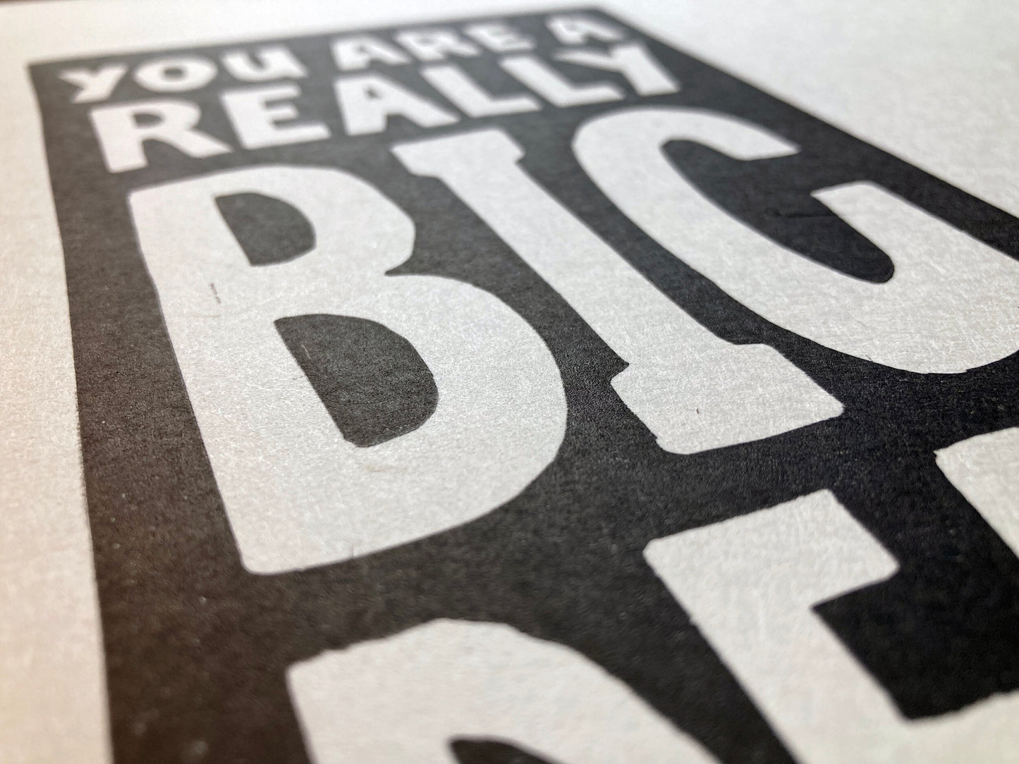 LIMITED EDITION LINOPRINT Big Deal - Signed and numbered