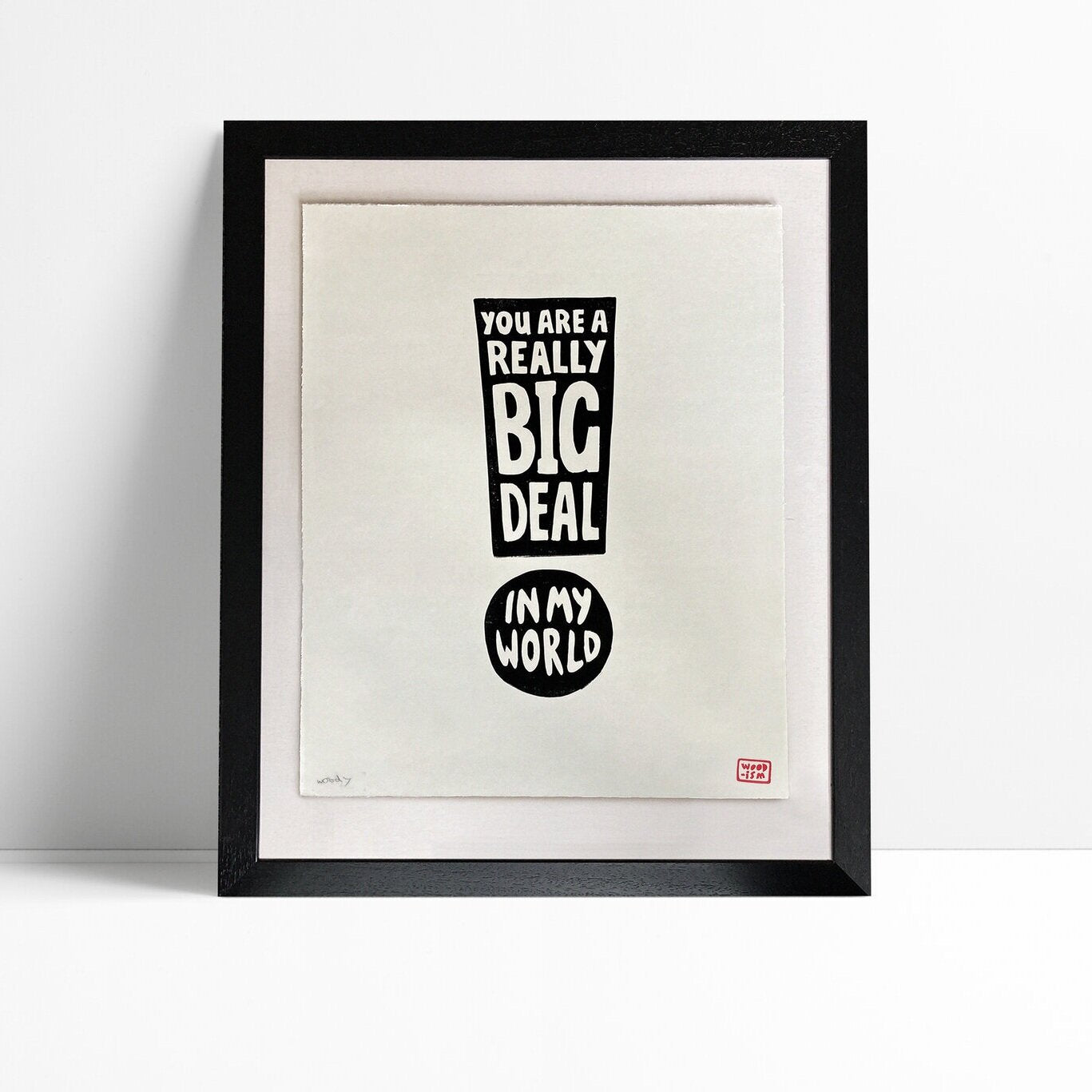 LIMITED EDITION LINOPRINT Big Deal - Signed and numbered