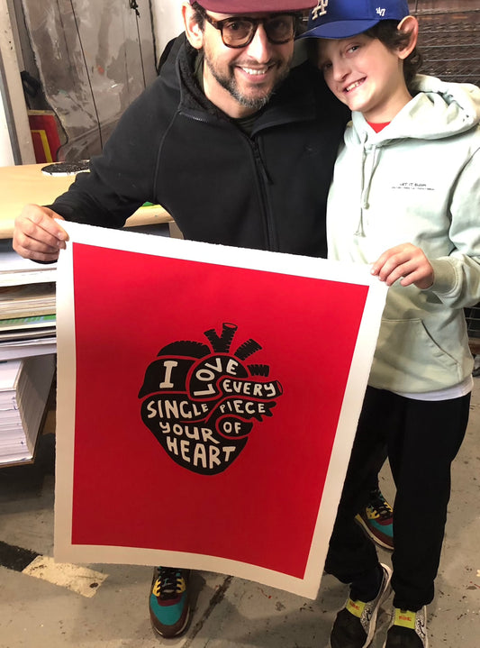 LIMITED EDITION "Heart" - Large Signed Screenprint